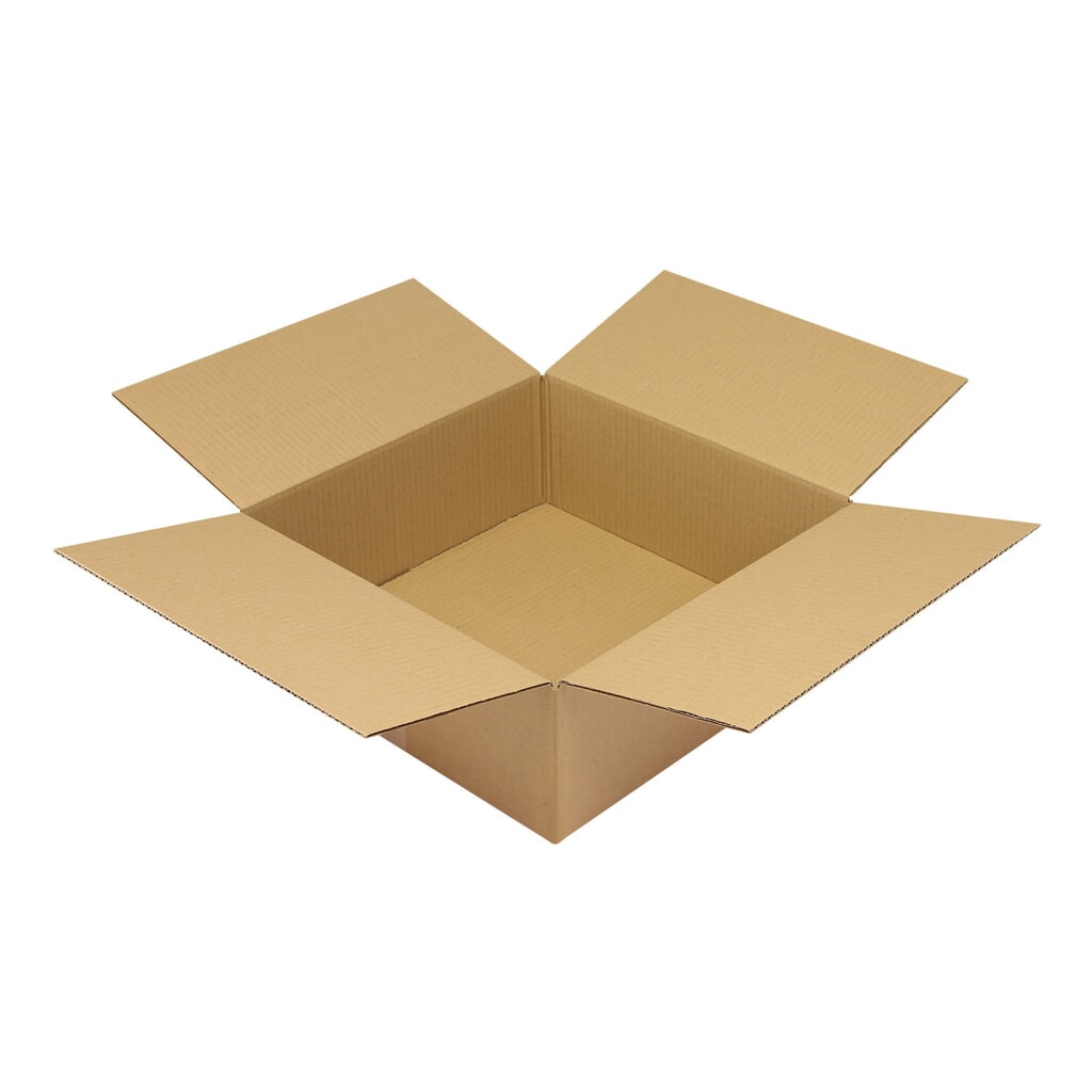 Faltkarton 1-wellig, Innenmaß 400 x 400 x 150 (L x B x H in mm), Qualität 1.30C Produktabbildung: Faltkarton 1-wellig, Innenmaß 400 x 400 x 150 (L x B x H in mm), Qualität 1.30C
