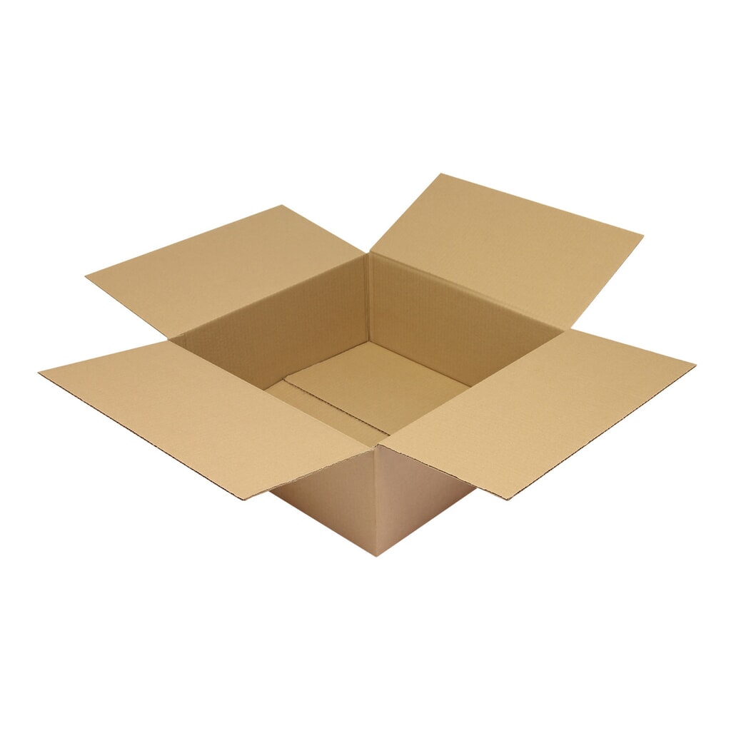 Faltkarton 1-wellig, Innenmaß 450 x 450 x 180 (L x B x H in mm), Qualität 1.30C Produktabbildung: Faltkarton 1-wellig, Innenmaß 450 x 450 x 180 (L x B x H in mm), Qualität 1.30C