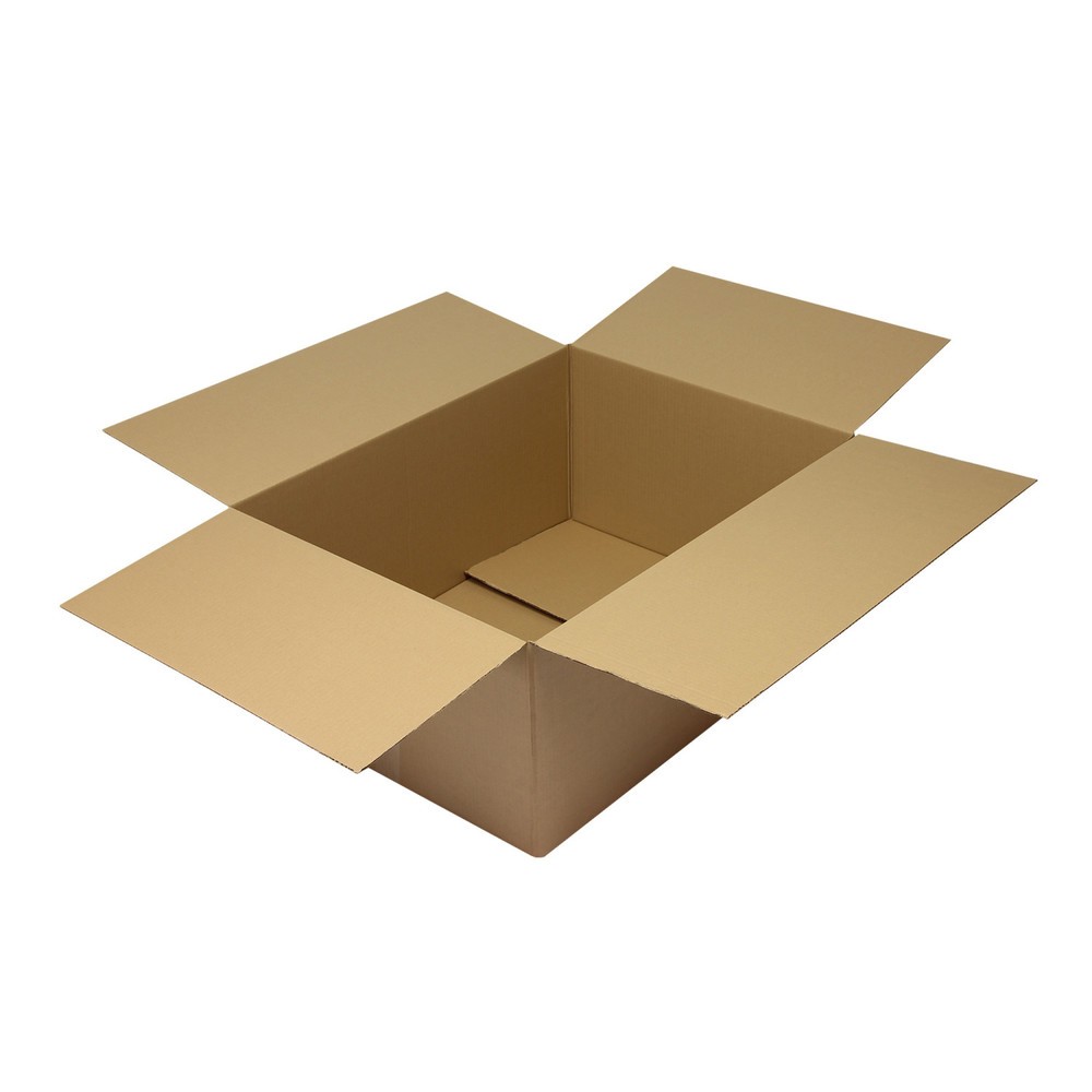 Produktabbildung: Faltkarton 1-wellig,  Innenmaß 790 x 590 x 350 mm, Qualität 1.30 C, braun