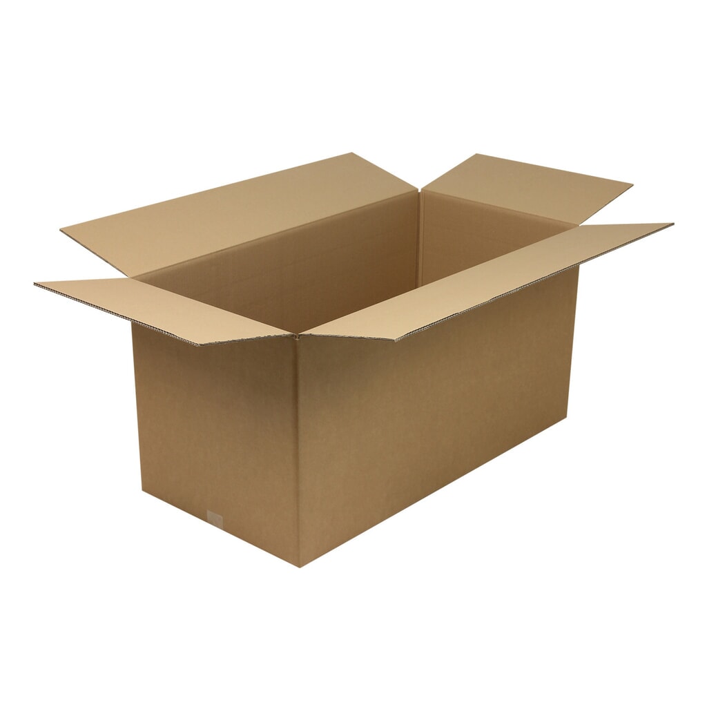 Faltkarton 2-wellig, 1.000 x 500 x 500 mm (Innenmaß), Qualität 2.40 BC Produktabbildung: Faltkarton 2-wellig, 1.000 x 500 x 500 mm (Innenmaß), Qualität 2.40 BC