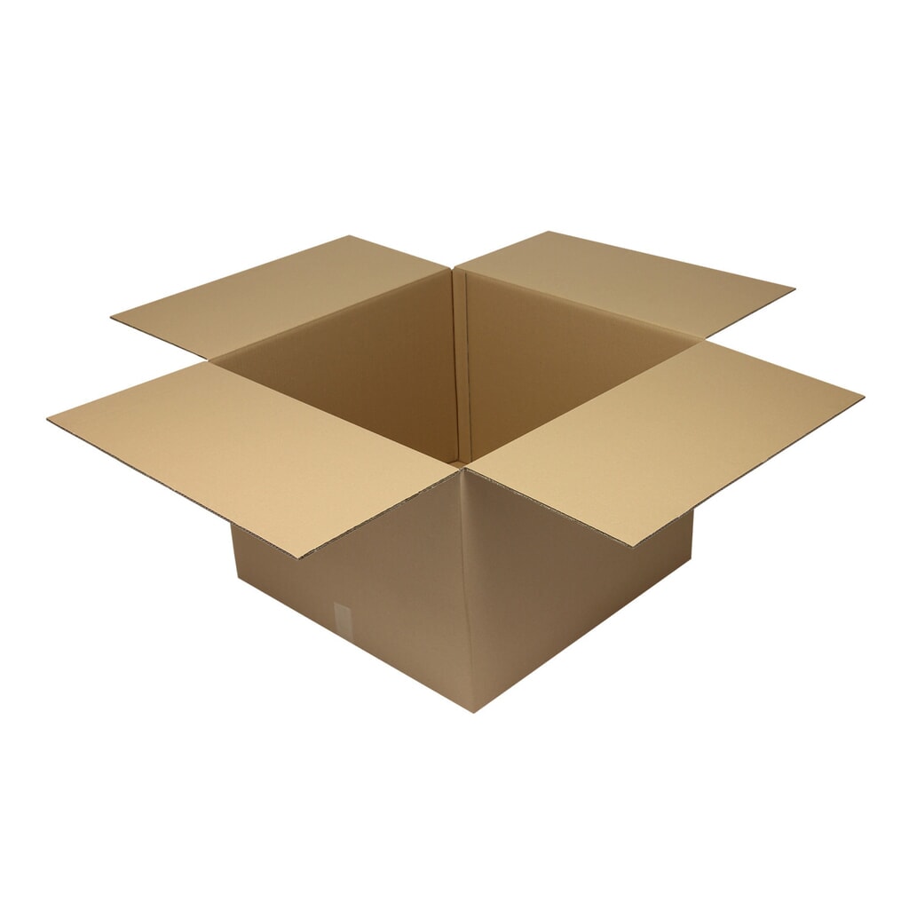 Produktabbildung: Faltkarton 2-wellig, 700 x 700 x 500 mm (Innenmaß), Qualität 2.30 BC