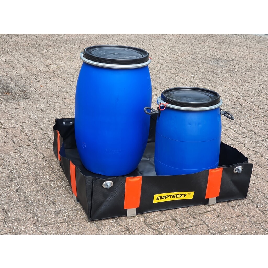 Produktabbildung: Faltwanne aus PVC, für kleine Fässer/Kanister, Kapazität 75 l