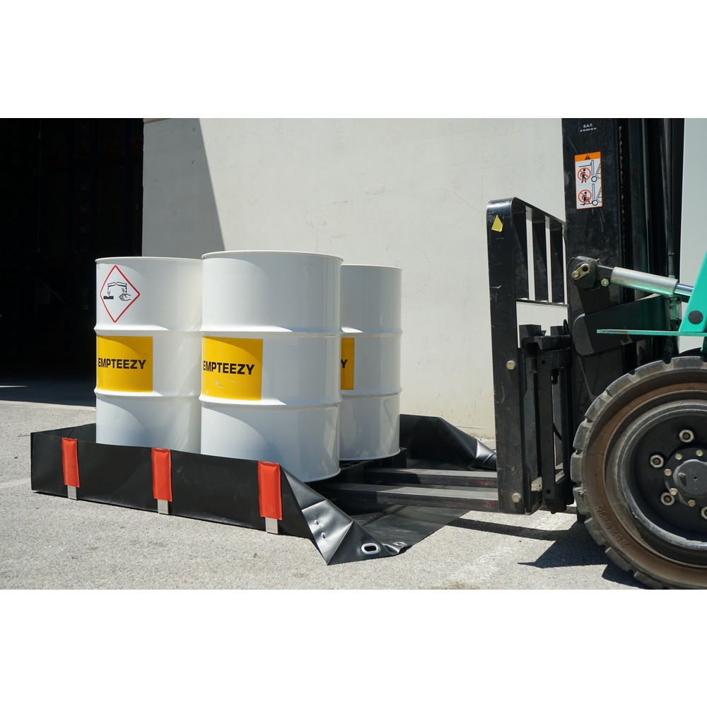 Produktabbildung Nr. 2: Faltwanne aus PVC, für 4x 200-Liter-Fass oder 1x IBC, Kapazität 562 l