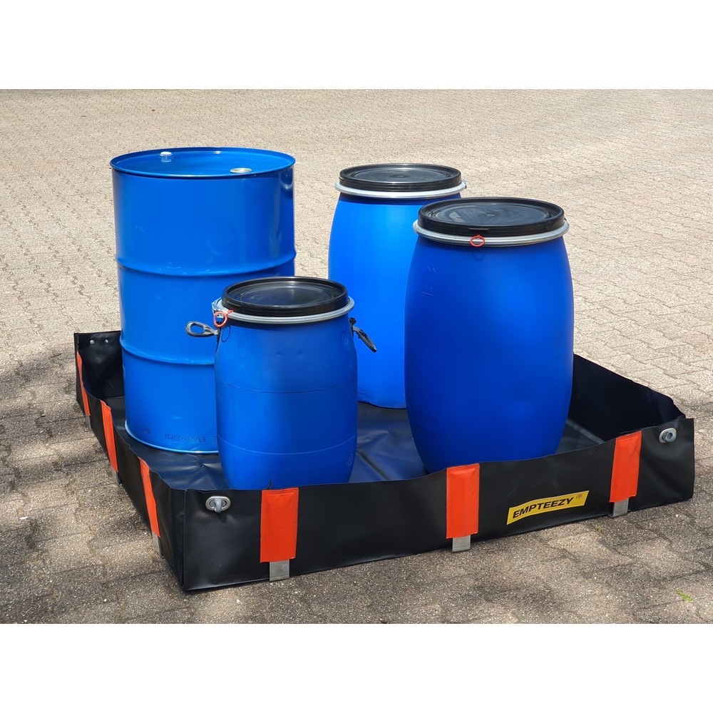 Produktabbildung Nr. 3: Faltwanne aus PVC, für 4x 200-Liter-Fass oder 1x IBC, Kapazität 562 l