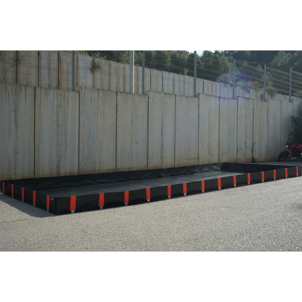 Produktabbildung: Faltwanne aus PVC, für 1x 20'-ISO-Container, Kapazität 4.375 l
