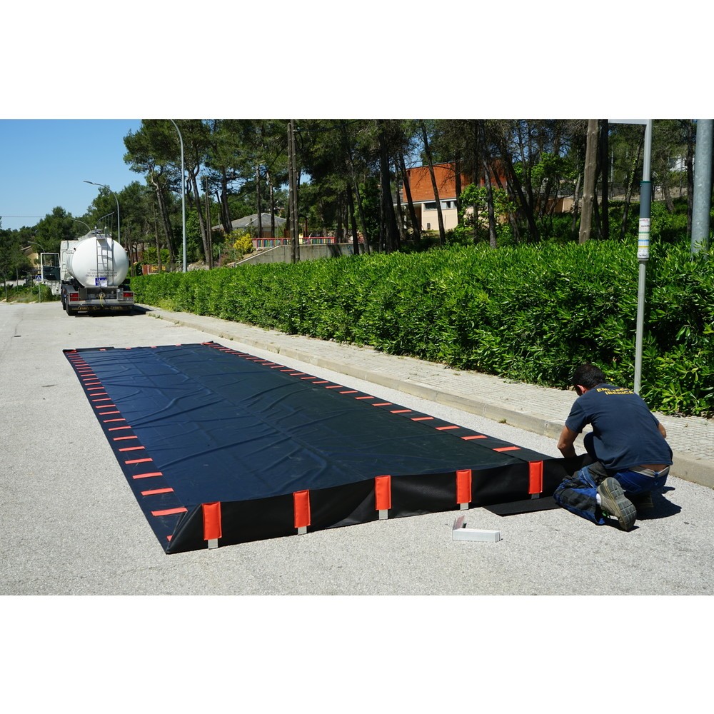 Produktabbildung Nr. 2: Faltwanne aus PVC, für 1x 40'-ISO-Container, Kapazität 9.750 l