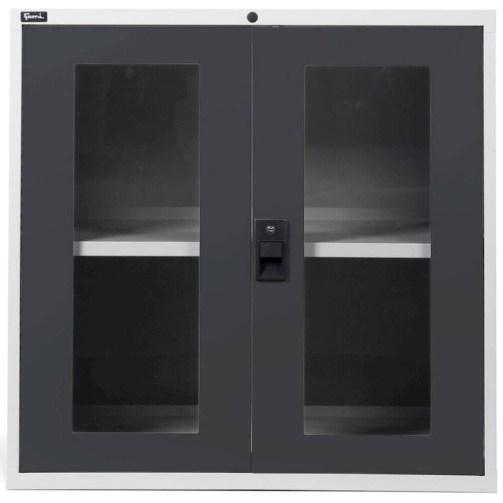 Produktabbildung Nr. 3: Fami MASTER Schrank mit Flügeltüren aus Polycarbonat, HxBxT 1.000 x 1.020 x 726 mm, lichtgrau, anthrazit