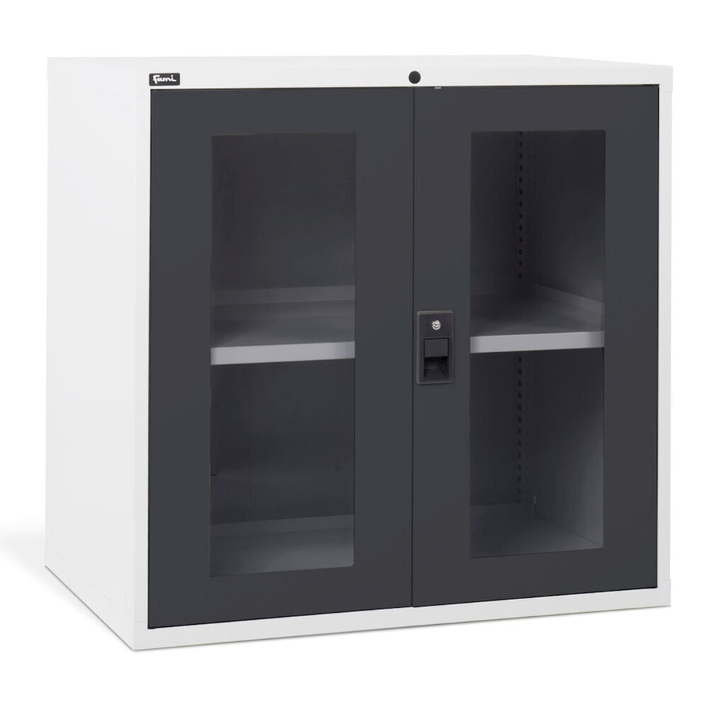 Produktabbildung Nr. 4: Fami MASTER Schrank mit Flügeltüren aus Polycarbonat, HxBxT 1.000 x 1.020 x 726 mm, lichtgrau, anthrazit