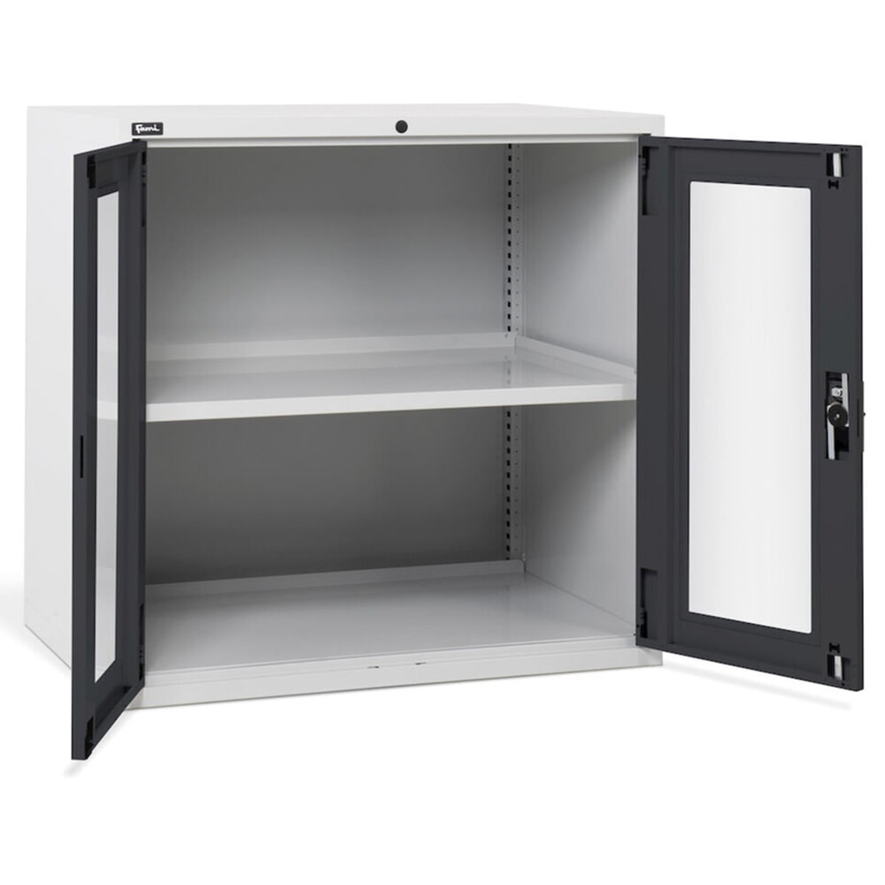 Produktabbildung Nr. 5: Fami MASTER Schrank mit Flügeltüren aus Polycarbonat, HxBxT 1.000 x 1.020 x 726 mm, lichtgrau, anthrazit