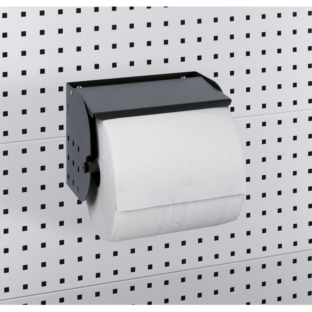 Fami Papierrollenhalter, inkl. Papierrolle Ø 240/300 mm, HxBxT 200 x 285 x 180 mm Produktabbildung Nr. 2: Fami Papierrollenhalter, inkl. Papierrolle Ø 240/300 mm, HxBxT 200 x 285 x 180 mm