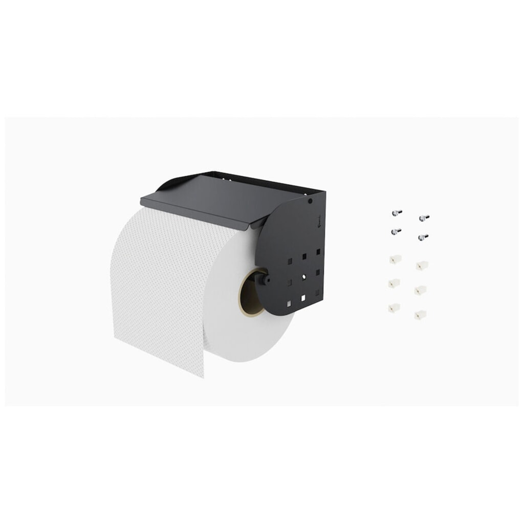 Fami Papierrollenhalter, inkl. Papierrolle Ø 240/300 mm, HxBxT 200 x 285 x 180 mm Produktabbildung Nr. 8: Fami Papierrollenhalter, inkl. Papierrolle Ø 240/300 mm, HxBxT 200 x 285 x 180 mm