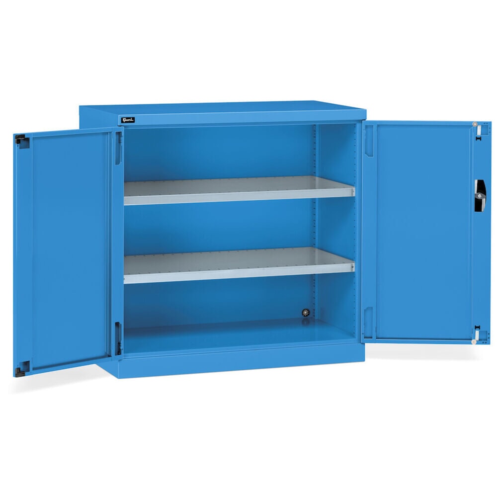 Produktabbildung Nr. 3: Fami PERFOM Flügeltürschrank, 2 Fachböden, HxBxT 1.000 x 1.023 x 555 mm, lichtblau