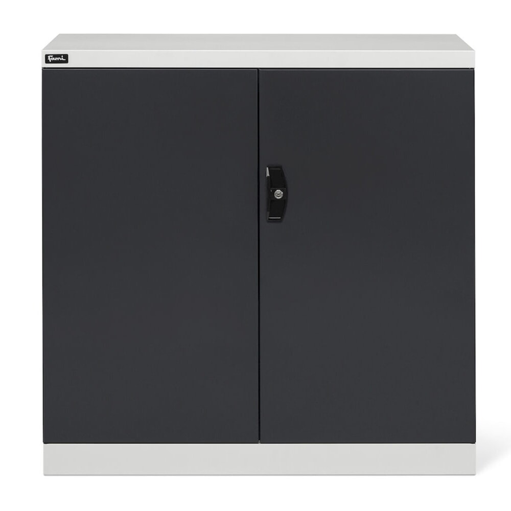 Produktabbildung Nr. 2: Fami PERFOM Flügeltürschrank, 1 Schublade, 3 Fachböden, HxBxT 1.000 x 1.023 x 555 mm, lichtgrau, anthrazit