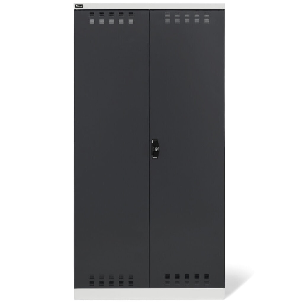 Fami PERFOM Mehrzweckschrank, Kleiderstange, 3 Fachböden, HxBxT 2.000 x 1.023 x 555 mm, lichtgrau, anthrazit Produktabbildung Nr. 2: Fami PERFOM Mehrzweckschrank, Kleiderstange, 3 Fachböden, HxBxT 2.000 x 1.023 x 555 mm, lichtgrau, anthrazit