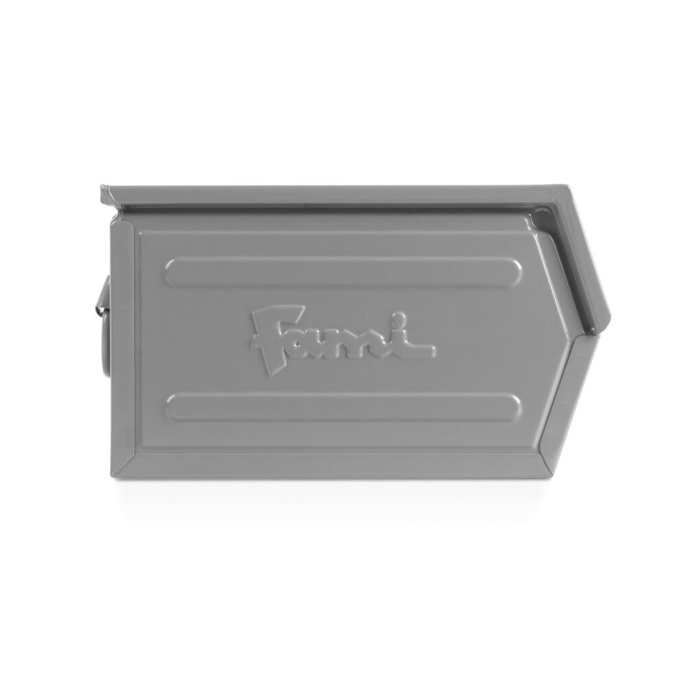 Produktabbildung Nr. 2: Fami Sichtlagerkasten, HxBxT 200 x 200 x 350 mm, Stahlblech, fehgrau, 8 Stk/VE