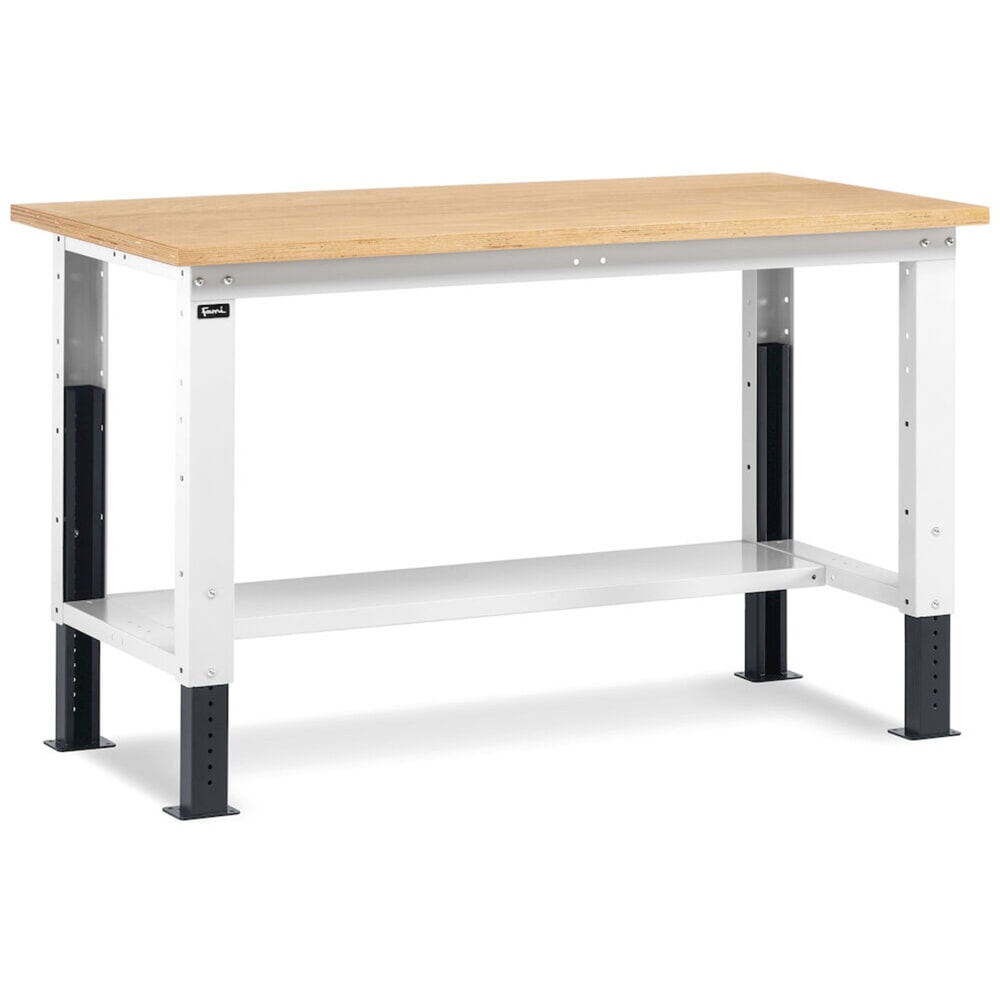 Produktabbildung Nr. 2: Fami Werkbank, höhenverstellbar, TK 1.000 kg, HxBxT 740-1.110 x 1.500 x 750 mm, RAL 7035 lichtgrau / RAL 7016 anthrazitgrau