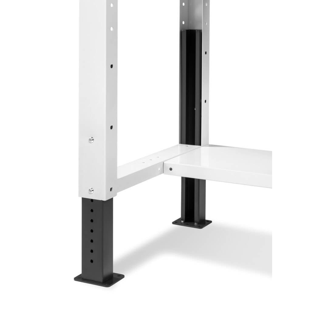 Fami Werkbank, höhenverstellbar u. mit Multifunktionswand, TK 1.000 kg, HxBxT 740-1.110 x 1.500 x 750 mm, RAL 7035 lichtgrau / RAL 7016 anthrazitgrau Produktabbildung Nr. 2: Fami Werkbank, höhenverstellbar u. mit Multifunktionswand, TK 1.000 kg, HxBxT 740-1.110 x 1.500 x 750 mm, RAL 7035 lichtgrau / RAL 7016 anthrazitgrau