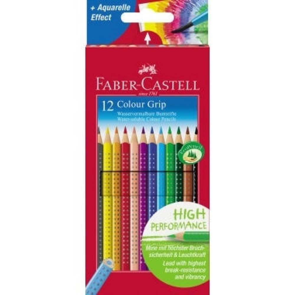 Produktabbildung: Faber-Castell Farbstift Colour GRIP 112412 farbig 12 St./Pack.