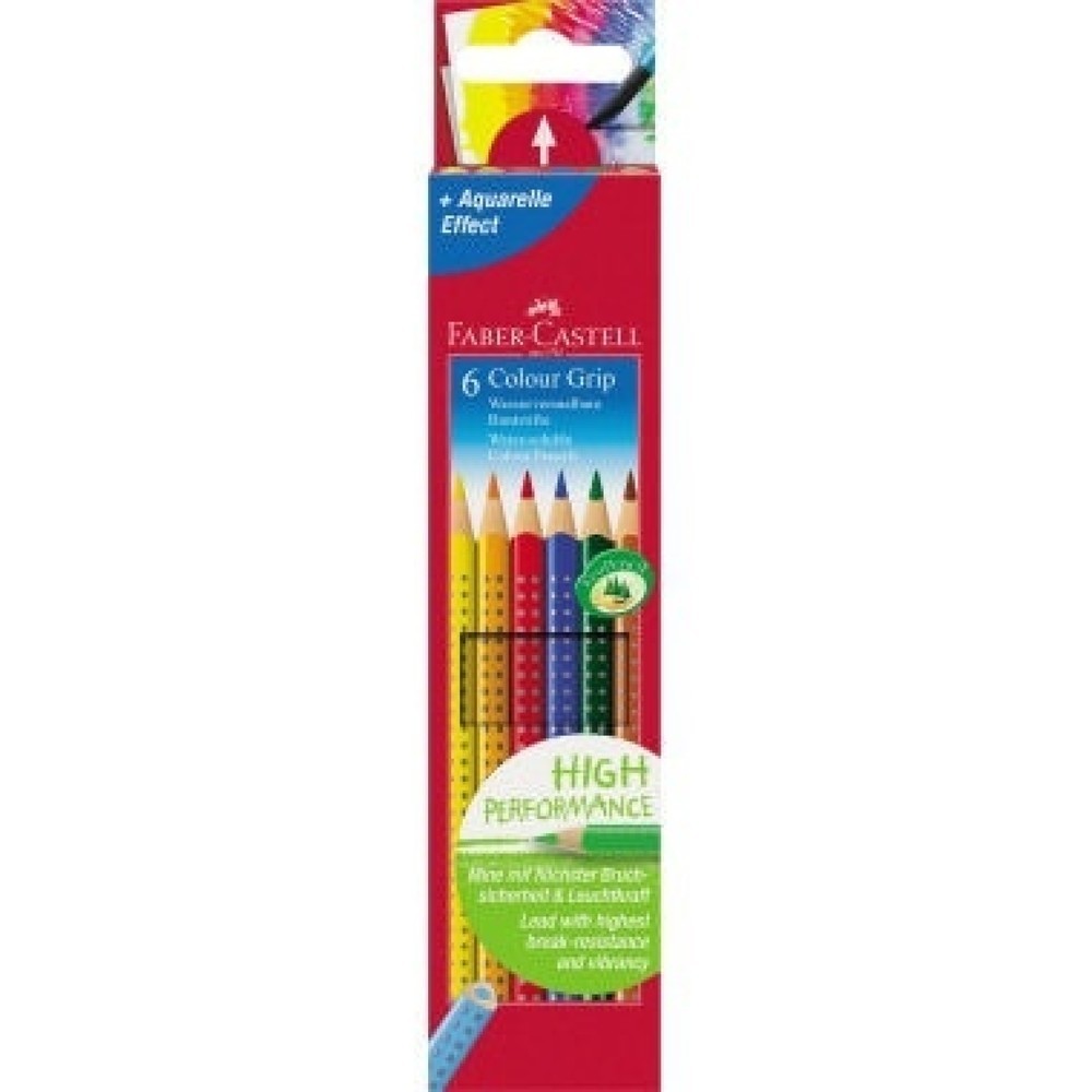 Produktabbildung: Faber-Castell Farbstift Colour GRIP 112406 farbig sortiert 6 St./Pack.