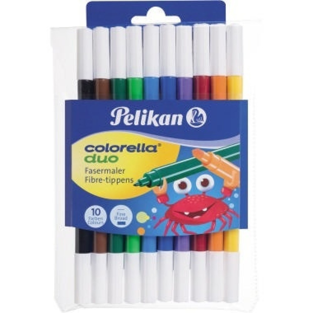 Produktabbildung: Pelikan Faserschreiber Colorella duo C407/10 973172 10 St./Pack.