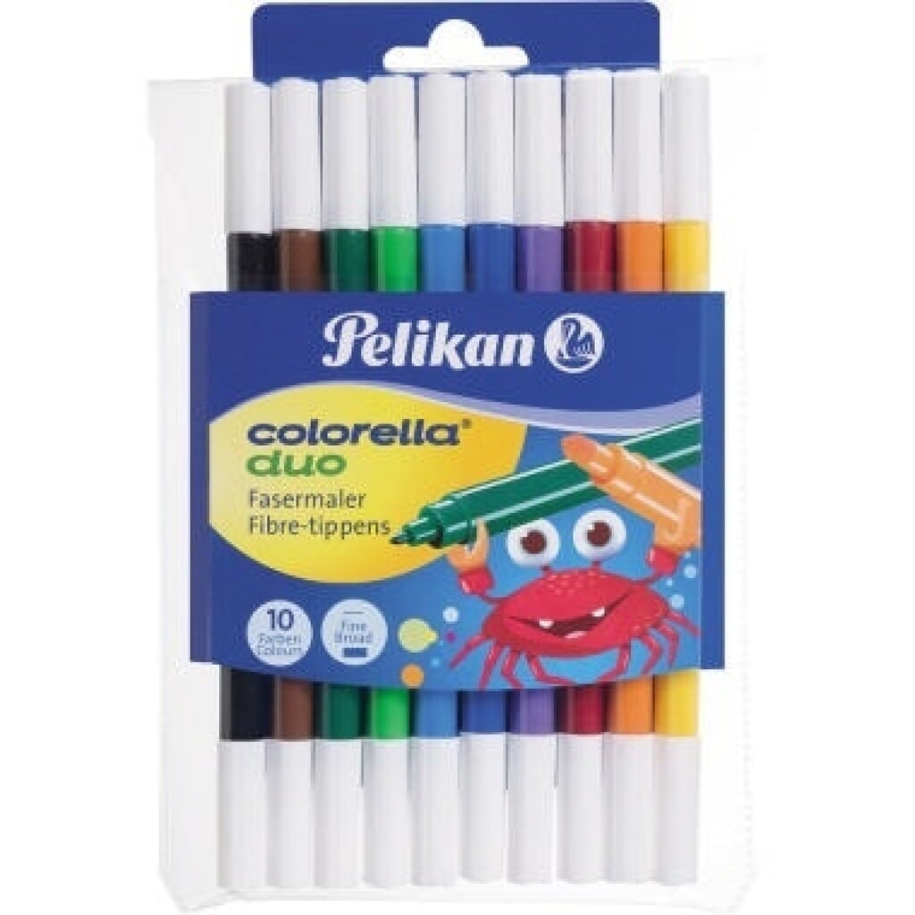 Produktabbildung Nr. 1: Pelikan Faserschreiber Colorella duo C407/10 973172 10 St./Pack.