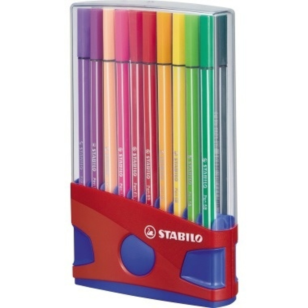 Produktabbildung: STABILO Fasermaler pen 68 ColorParade 1mm sort. 20 St./Pack.