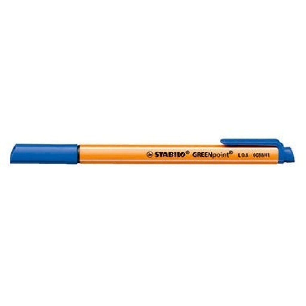 STABILO Feinschreiber GREENpoint 6088/41 0,8mm blau Produktabbildung: STABILO Feinschreiber GREENpoint 6088/41 0,8mm blau
