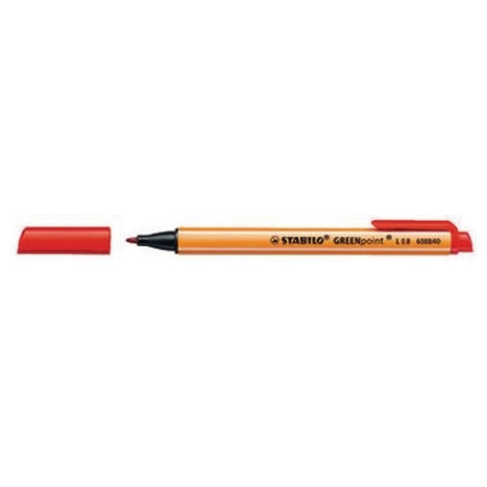 Produktabbildung Nr. 1: STABILO Feinschreiber GREENpoint 6088/40 0,8mm rot