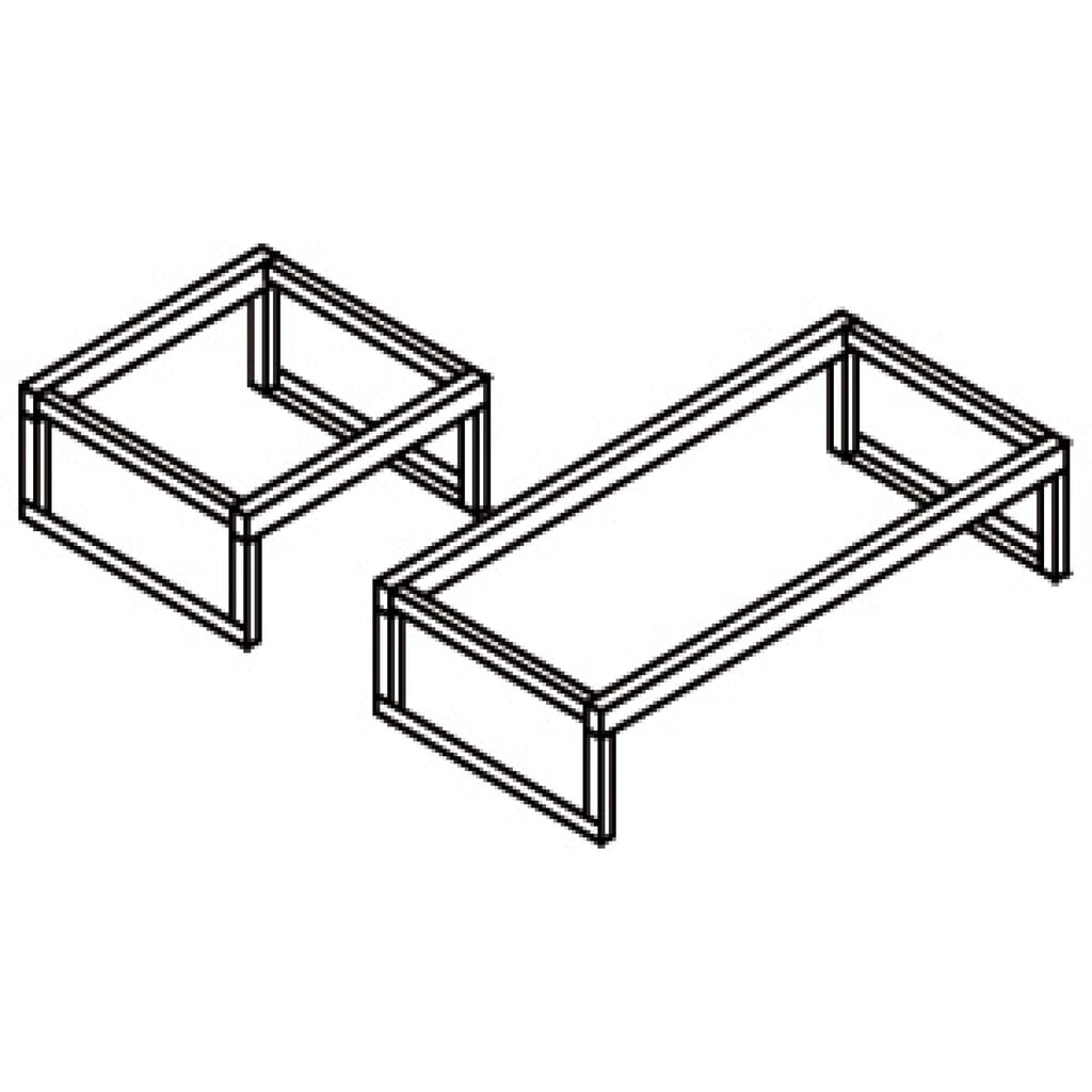 Fassbock aus Stahl für 3x 50/60-Liter-Fässer oder 1x 200-Liter-Fass für SAFE Master® Gefahrstoff-Depot Produktabbildung: Fassbock aus Stahl für 3x 50/60-Liter-Fässer oder 1x 200-Liter-Fass für SAFE Master® Gefahrstoff-Depot