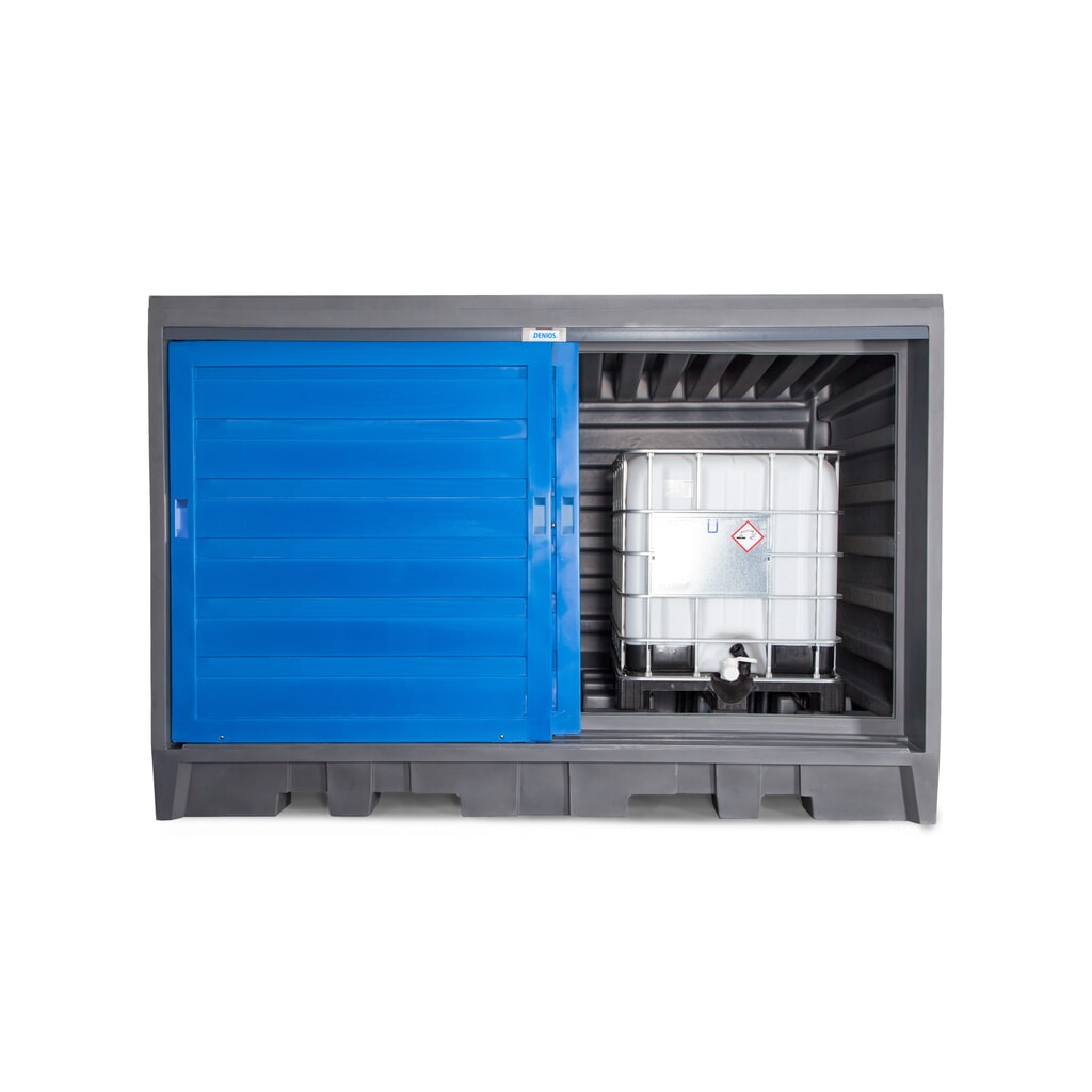 Fassdepot aus PE, HxBxT 2.170 x 3.200 x 1.740 mm, 2x IBC oder 8x 200 l Produktabbildung Nr. 7: Fassdepot aus PE, HxBxT 2.170 x 3.200 x 1.740 mm, 2x IBC oder 8x 200 l