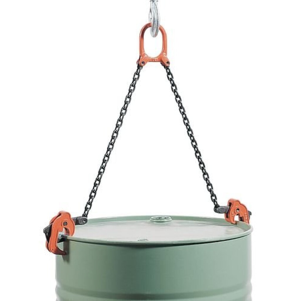 Fassgehänge, für 1x 60-/200-Liter-Stahlfass Produktabbildung: Fassgehänge, für 1x 60-/200-Liter-Stahlfass