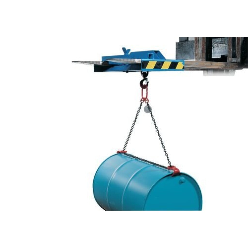 DENIOS Fassgreifer FGH, Kettenausführung mit Greifhaken, Tragkraft 300 kg Produktabbildung: DENIOS Fassgreifer FGH, Kettenausführung mit Greifhaken, Tragkraft 300 kg