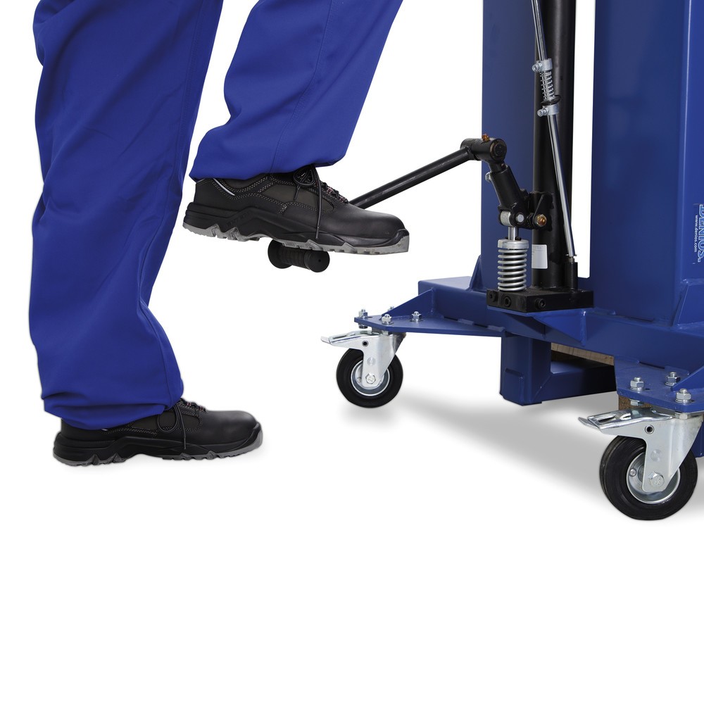 Produktabbildung Nr. 3: Fassheber mit Fassklammer, für Stahl- und PE-Fässer, Fahrwerk breit, Hubhöhe 520 mm