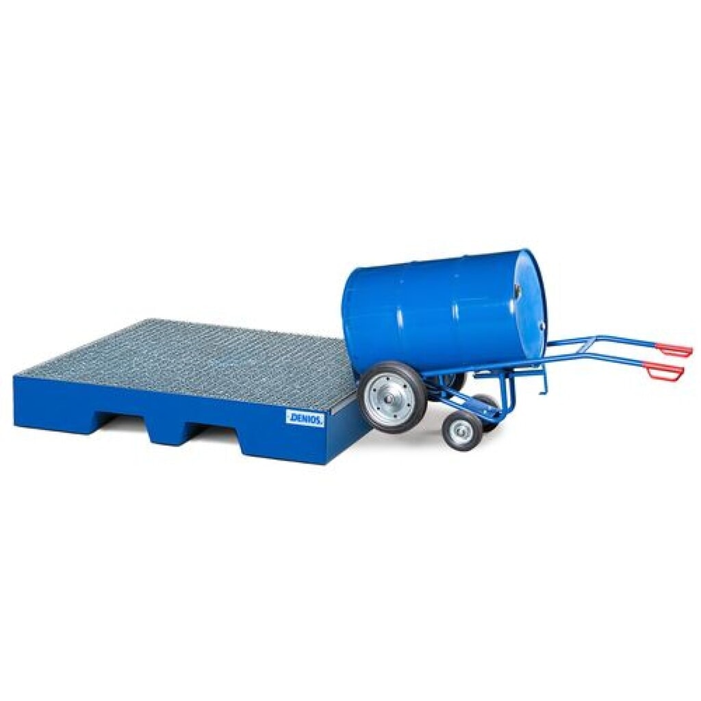 Produktabbildung: Fasskarre FKR-S2, für 1x 200-/220-Liter-Fass, 2 Stützräder, Luft-Bereifung