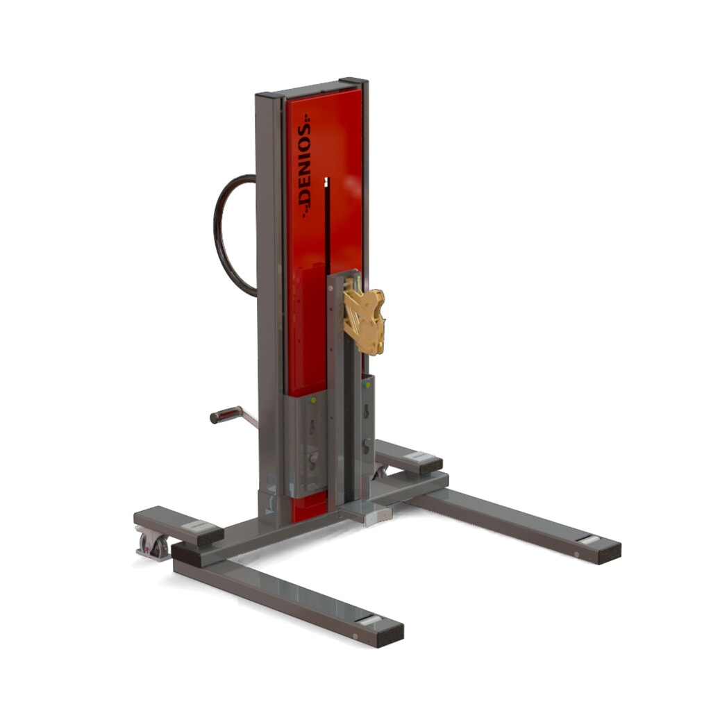 Produktabbildung: Fasslifter Secu Ex mit Fassgreifer, breit, Hubhöhe max. 905 mm