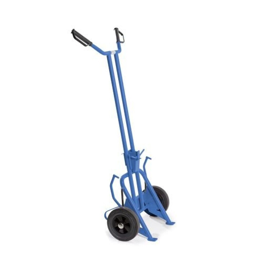Fasstransportheber FTH 1, für 1x 60-/200-Liter-Stahlfass, mit Haltesystem Produktabbildung: Fasstransportheber FTH 1, für 1x 60-/200-Liter-Stahlfass, mit Haltesystem