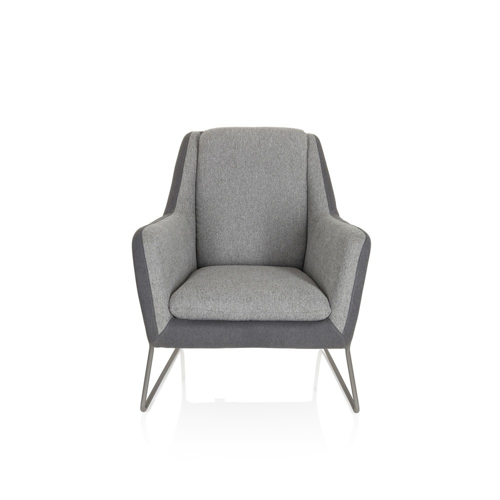 Illustration du produit: fauteuil lounge hjh OFFICE LAGUN, piètement luge, 1 place, gris clair/gris foncé