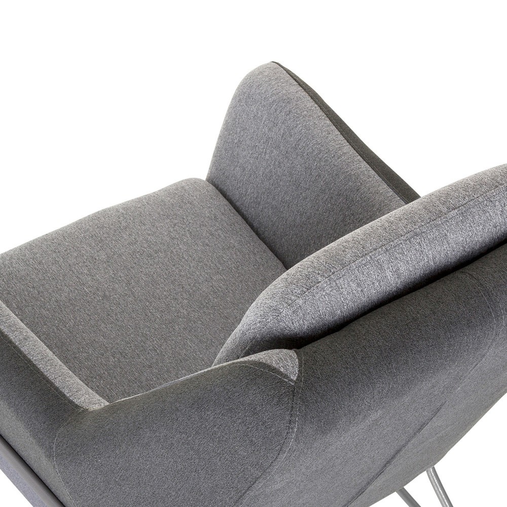N° de l'image du produit 3 : fauteuil lounge hjh OFFICE LAGUN, piètement luge, 1 place, gris clair/gris foncé