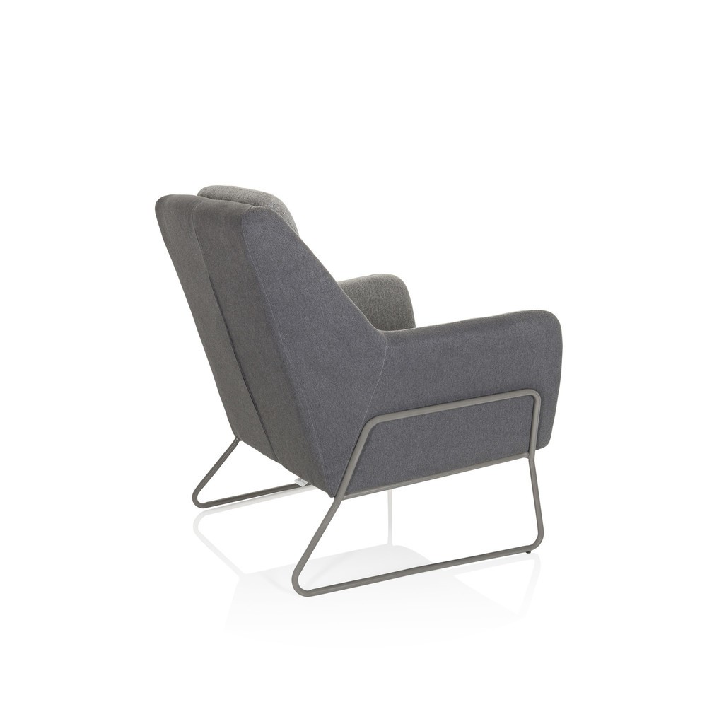 N° de l'image du produit 8 : fauteuil lounge hjh OFFICE LAGUN, piètement luge, 1 place, gris clair/gris foncé