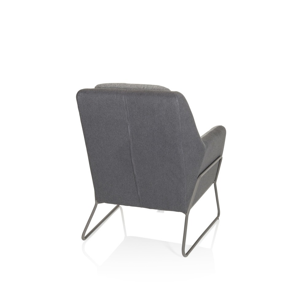 N° de l'image du produit 9 : fauteuil lounge hjh OFFICE LAGUN, piètement luge, 1 place, gris clair/gris foncé