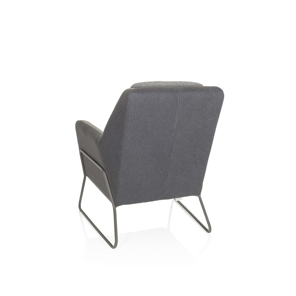 N° de l'image du produit 10 : fauteuil lounge hjh OFFICE LAGUN, piètement luge, 1 place, gris clair/gris foncé