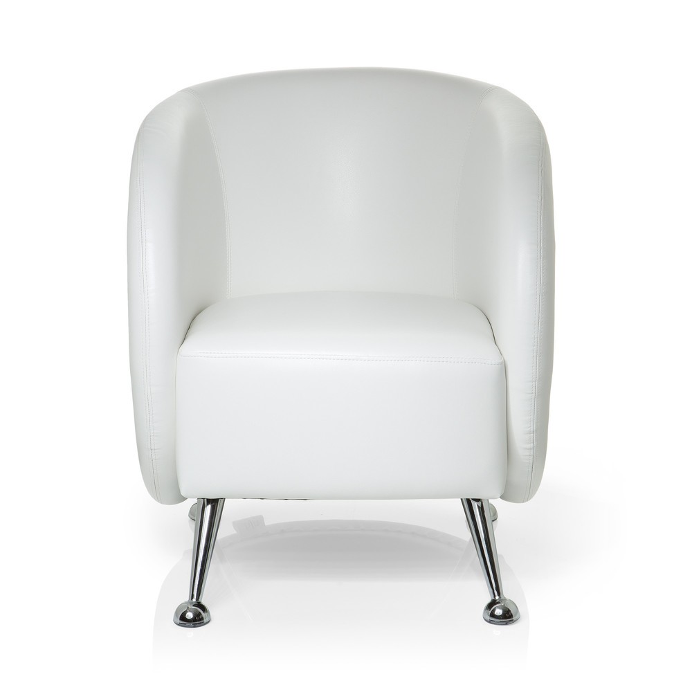 Illustration du produit: Fauteuil lounge / fauteuil club hjh OFFICE / ST. LUCIA similicuir, blanc