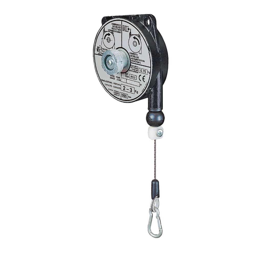 Federzug, Seilauszug 1,6 m, TK 0,2-0,5 kg Produktabbildung: Federzug, Seilauszug 1,6 m, TK 0,2-0,5 kg
