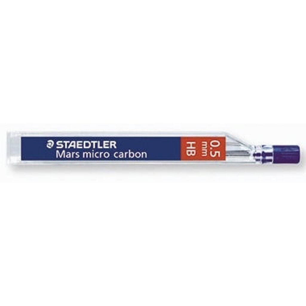 STAEDTLER Feinmine Mars micro carbon 250 05-B 0,5mm 12 St./Pack. Produktabbildung: STAEDTLER Feinmine Mars micro carbon 250 05-B 0,5mm 12 St./Pack.