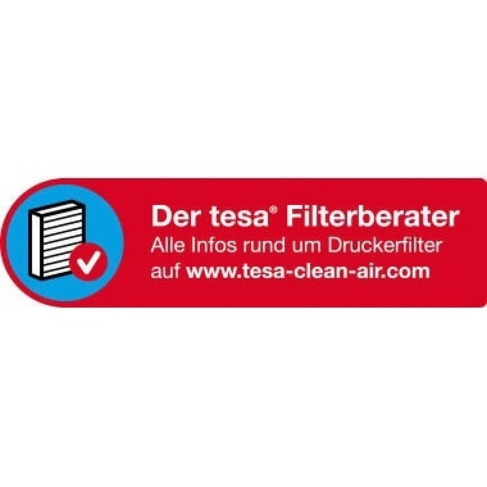 Produktabbildung Nr. 2: tesa® Feinstaubfilter Clean Air 50378-00000 100mmx80mm