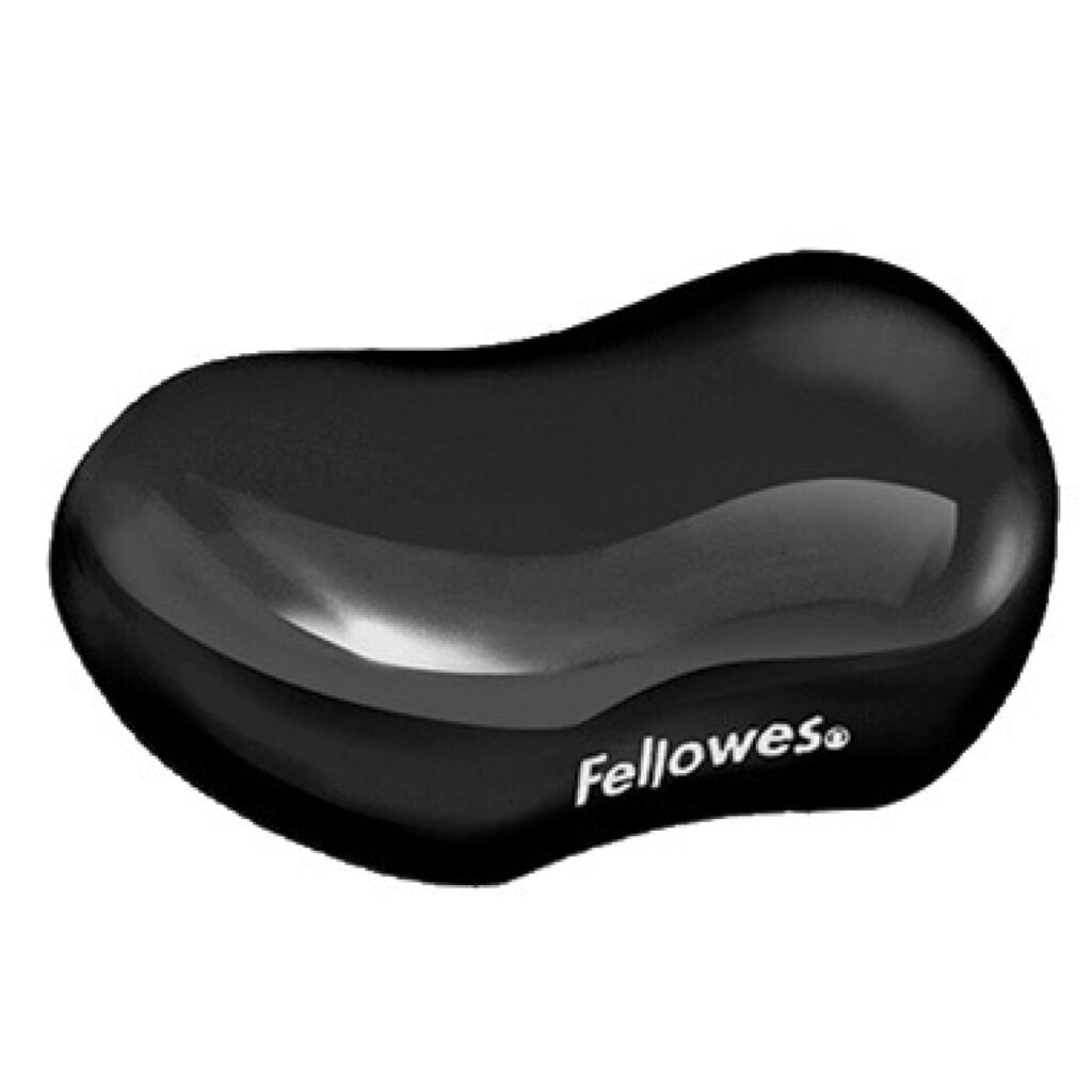Produktabbildung: Fellowes® Handballenauflage Crystal Gel 9112301 124x86x25 mm schwarz