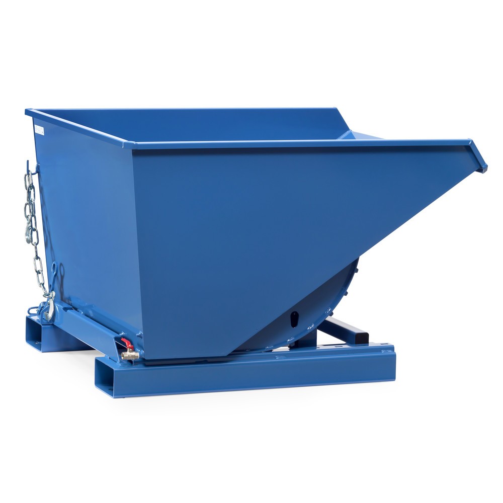 Illustration du produit: Benne auto-basculante fetra® avec robinet de vidange, volumes du conteneur 350 l, capacité de charge 1.000 kg