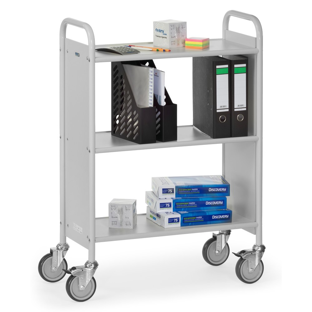 Produktabbildung Nr. 2: fetra® Büro- und Aktenwagen, 2 Fächer ohne Rückwand
