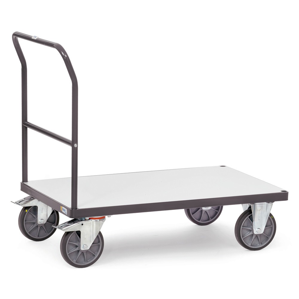 Imagen del producto: fetra® carro con plataforma ESD, con área de carga de madera An x F 500 x 850 mm, capacidad de carga 500 kg