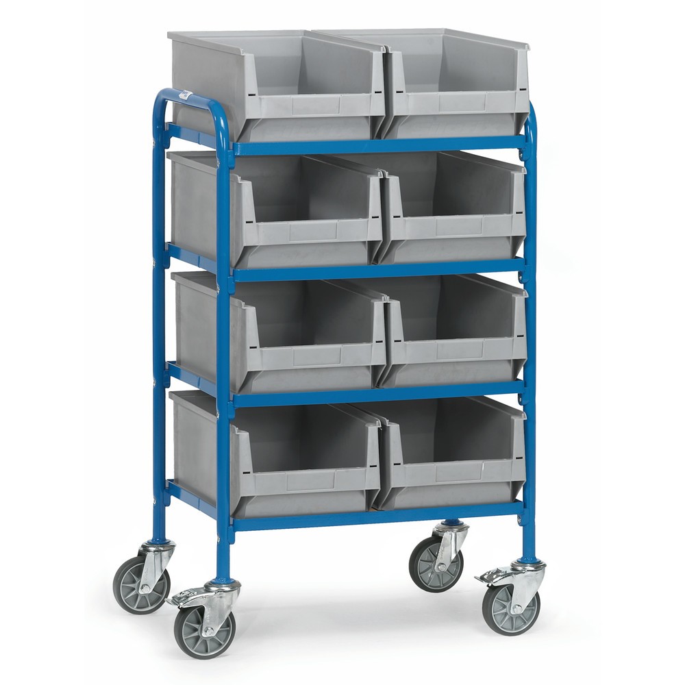 Illustration du produit: fetra® Chariot à usage multiple avec bacs à bec, surface de chargement 630 x 470 mm